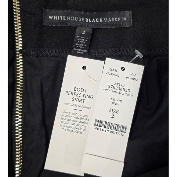 NWT WHBM White House Black Market black body perfecting career pencil skirt  - 2 - Picture 3 of 4